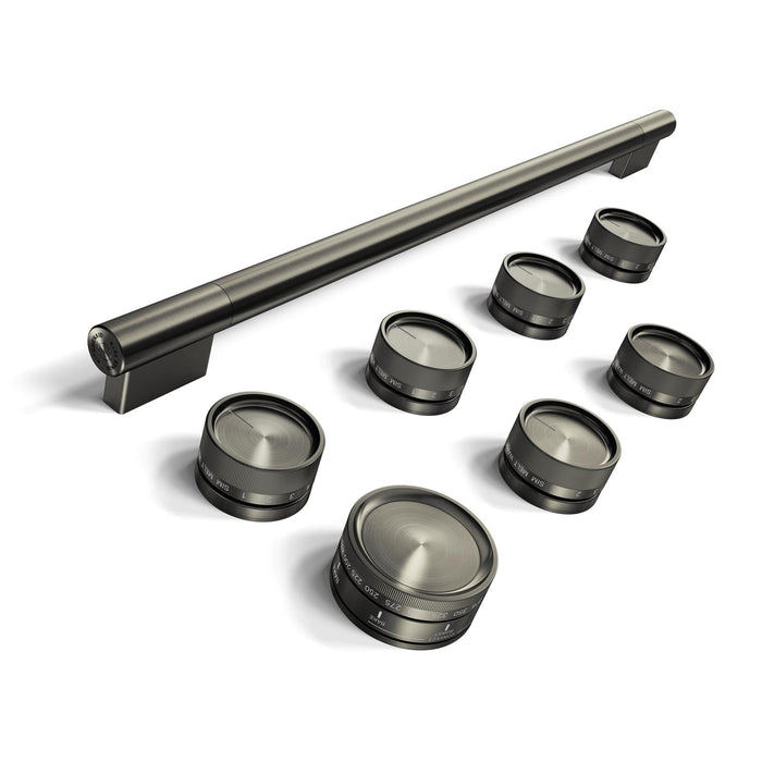 Trousse de poignées KitchenAid pour cuisinière à induction de style commercial de 48 po – minerai noir – W11774739