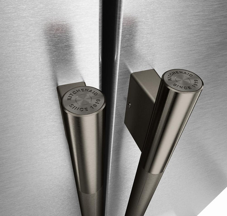 Trousse de poignées KitchenAid pour réfrigérateur à portes françaises - noir minerai - W11777156