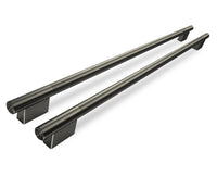  Trousse de poignées KitchenAid 2 pièces pour réfrigérateur encastré à compartiments juxtaposés - minerai noir - W11777164