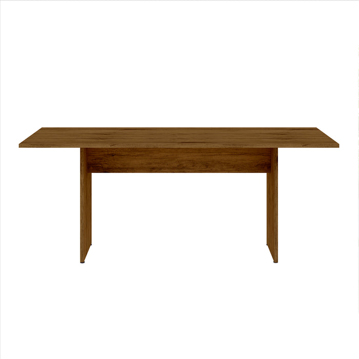 Table champêtre rustique Nomad de Manhattan Comfort de 67,91 po pour la salle à manger - naturelle