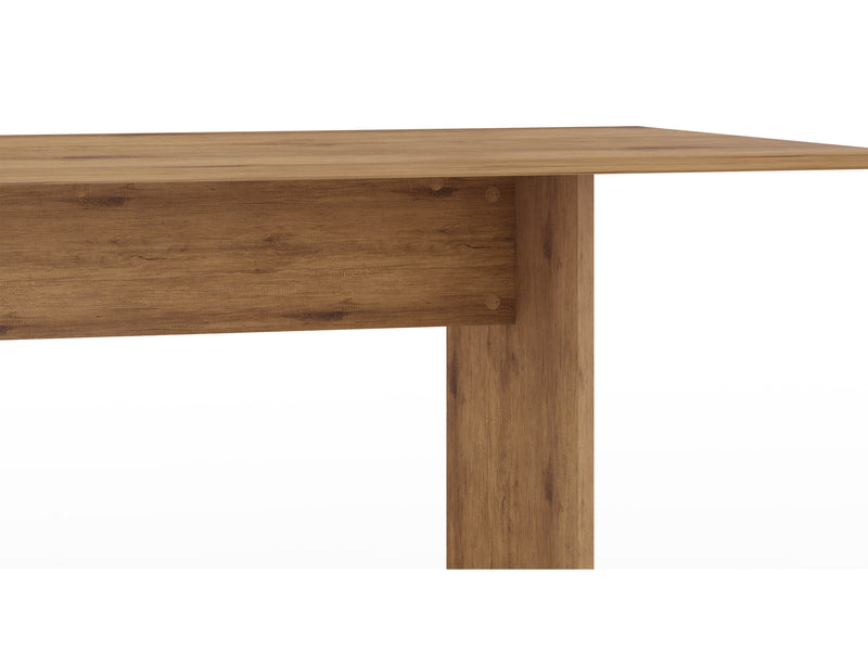 Table champêtre rustique Nomad de Manhattan Comfort de 67,91 po pour la salle à manger - naturelle