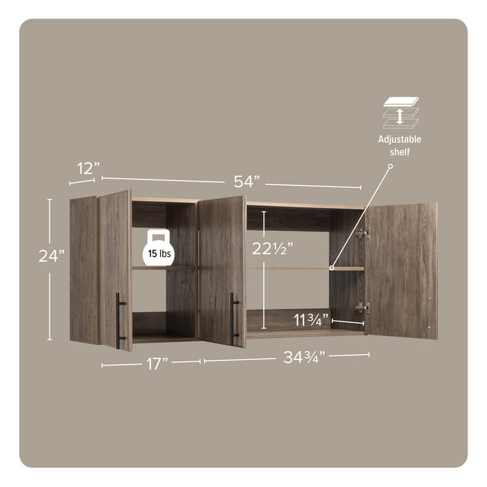 Armoire murale Elite de 54 po - gris délavé