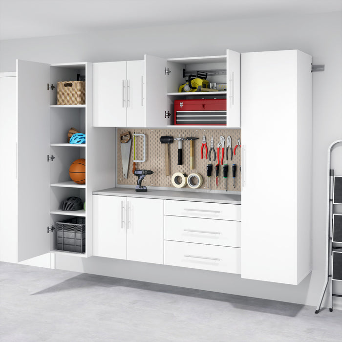 Armoire de plancher HangUps à 3 tiroirs avec rangement - blanche