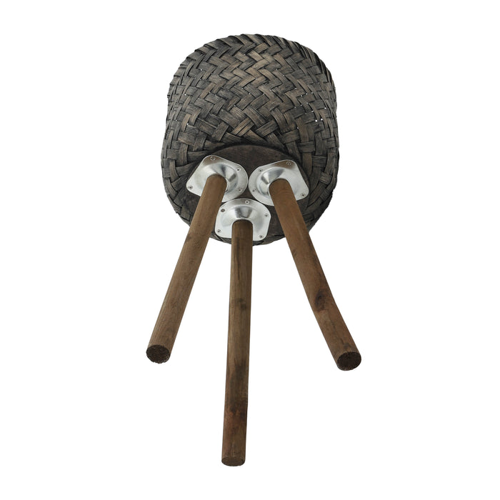 Cache-pot en bambou sur support - ensemble de 2