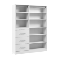 Système de garde-robe et pièce-penderie modulaire Florence de Bestar de 60 po avec rangement - blanc