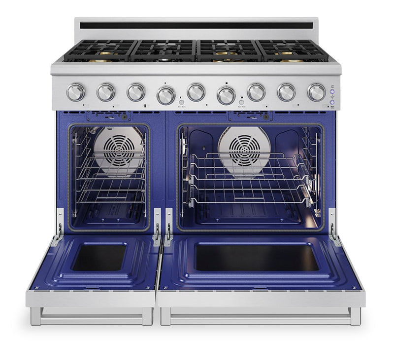 Cuisinière à gaz amovible Thor Kitchen de série X de 7,6 pi3 à four double - acier inoxydable - XRG48E 