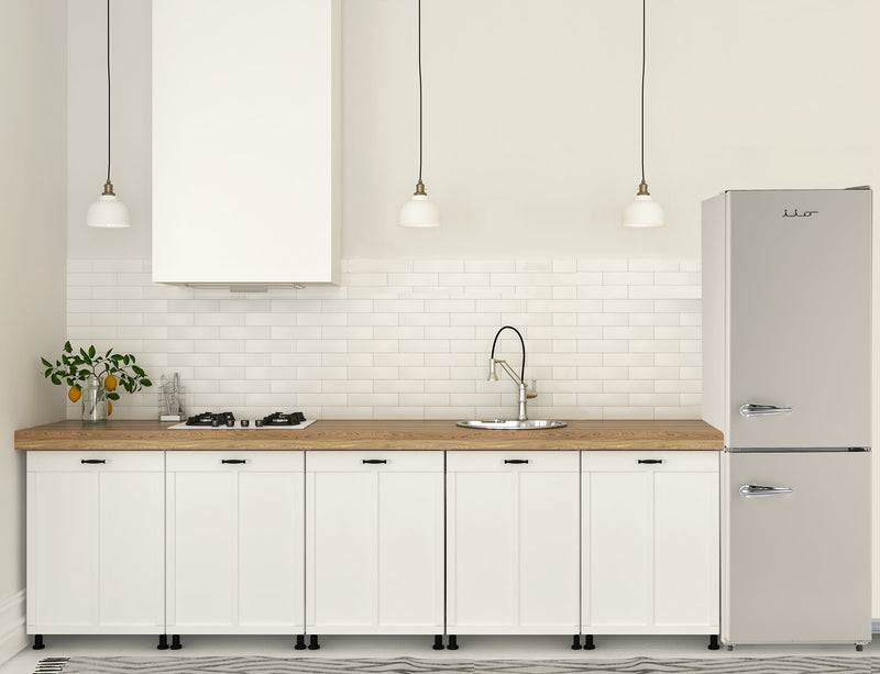 Réfrigérateur rétro iio de 11 pi³ à congélateur inférieur - ALBR1372W-R