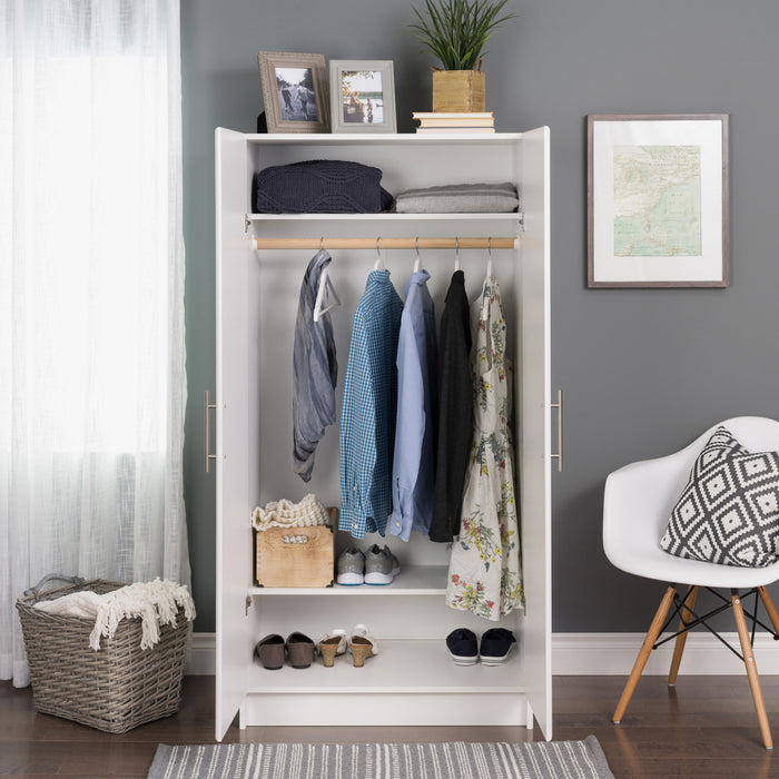 Armoire-penderie Elite de 32 po - blanche