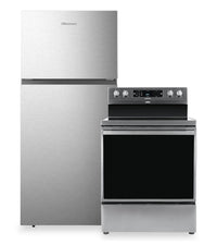 Ensemble de 2 électroménagers Hisense pour la cuisine - acier inoxydable
