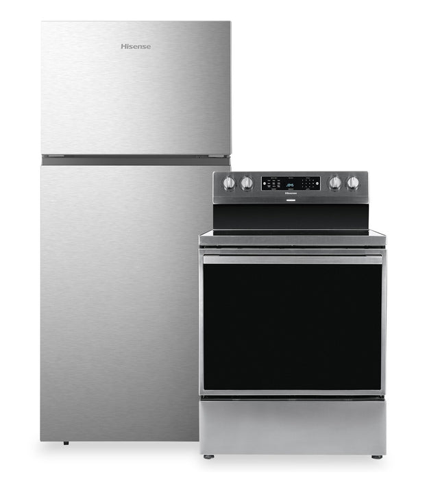 Ensemble de 2 électroménagers Hisense pour la cuisine - acier inoxydable 