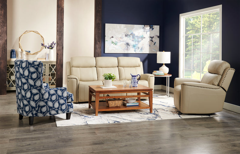 Fauteuil d’appoint à oreilles Sofa Lab personnalisable de 32 po fabriqué au Canada en tissu - Midnight multicolore