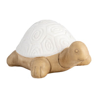 Tortue de 13 po en céramique - blanche