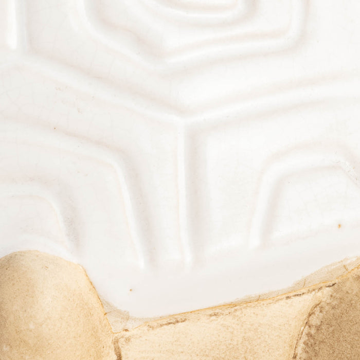 Tortue de 13 po en céramique - blanche