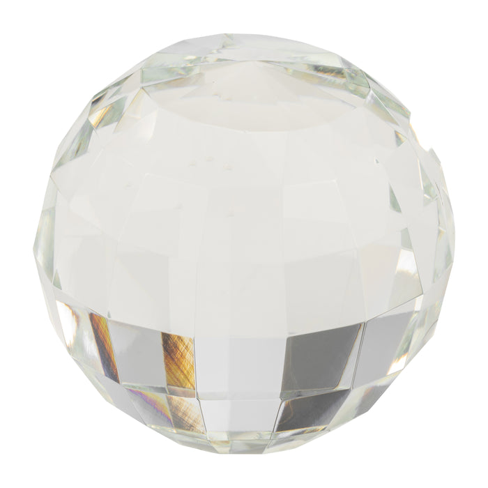 Orbe de cristal transparent de 3 po