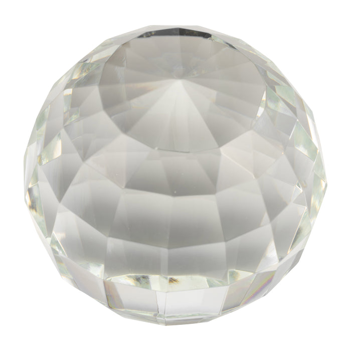 Orbe de cristal transparent de 3 po