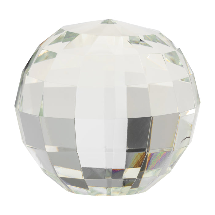Orbe de cristal transparent de 3 po