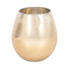 Vase de 8 po en verre d’aspect métallique - doré