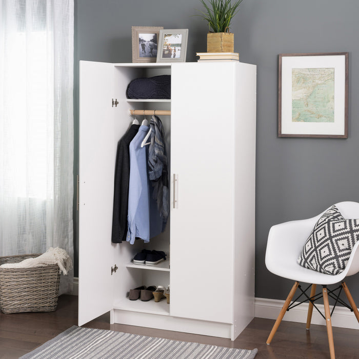 Armoire-penderie Elite de 32 po - blanche
