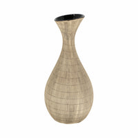 Vase Sorori de 13 po en céramique - beige