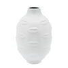 Vase de 6 po en céramique avec lèvres - blanc