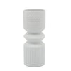 Vase maillet de 10 po en céramique - blanc