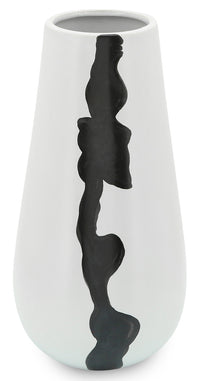 Vase moderne en céramique blanche de 12 po