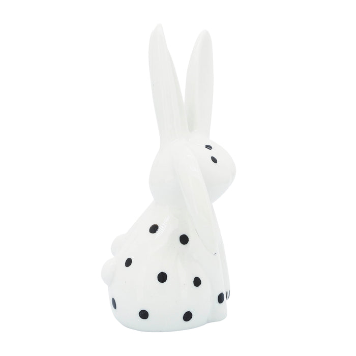 Lapins qui s’embrassent de 7 po en porcelaine