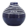 Vase Primeval de 5 po en céramique - bleu