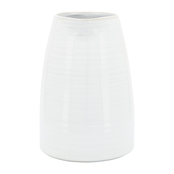 Cruche de 8 po en céramique - blanche