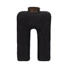 Vase abstrait Economix de 15 po - noir