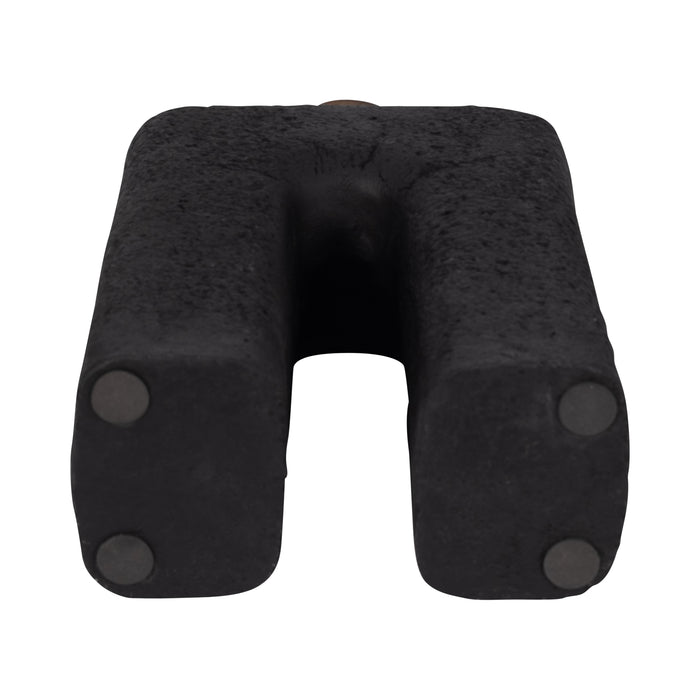 Vase abstrait Economix de 15 po - noir