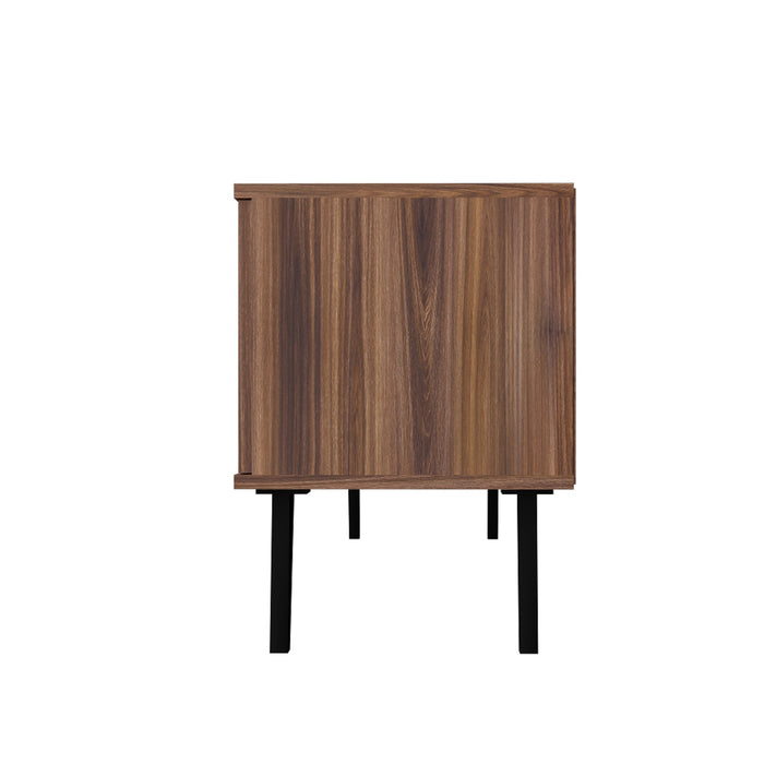 Meuble pour téléviseur Doyers de Manhattan Comfort de 62,20 po de style moderne du milieu du 20e siècle - multicolore