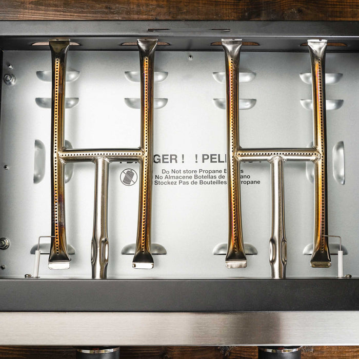 Plaque chauffante de table Blackstone de 22 po en acier inoxydable avec couvercle - 1813