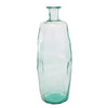 Vase de 29 po en verre - bleu clair