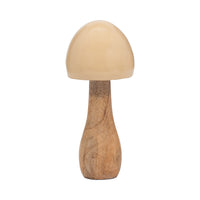 Champignon conique de 8 po en bois - ivoire
