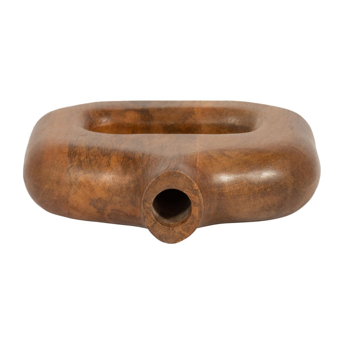 Champignon conique de 6 po en bois - terracotta