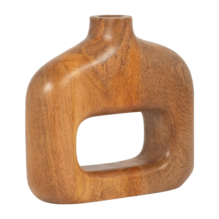 Champignon conique de 6 po en bois - terracotta