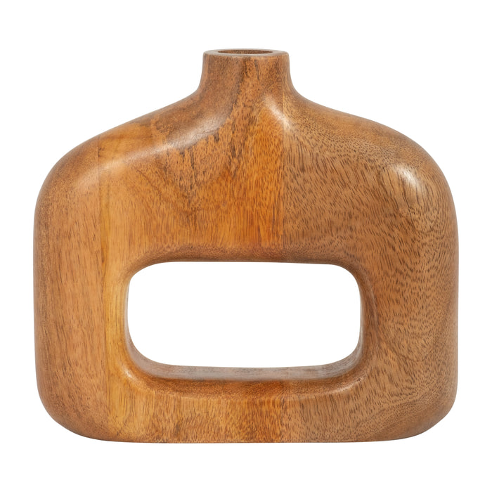 Champignon conique de 6 po en bois - terracotta