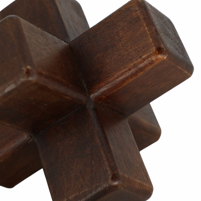Osselet de 5 po en bois - brun