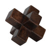 Osselet de 6 po en bois - brun