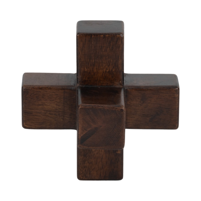 Osselet de 6 po en bois - brun