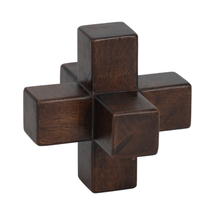 Osselet de 6 po en bois - brun