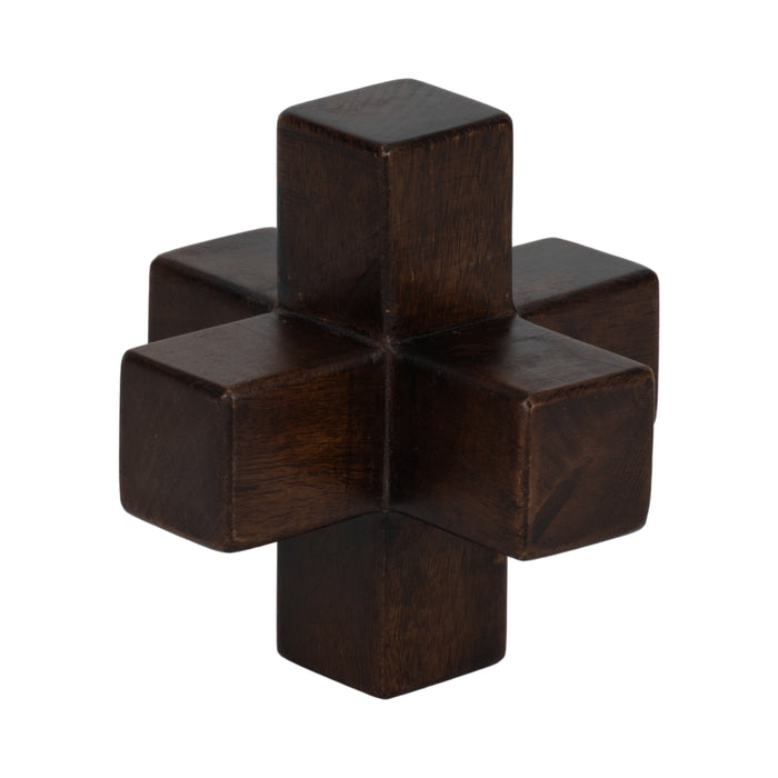Osselet de 6 po en bois - brun