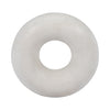 Sculpture ronde de 6 po en marbre - blanche