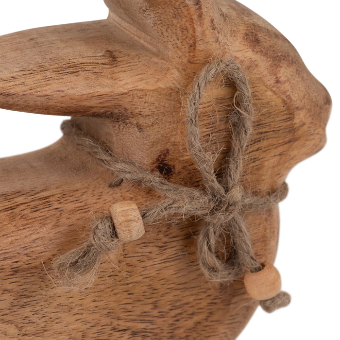 Lapin de 8 po en manguier - brun