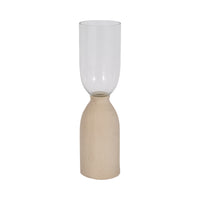 Vase Ecomix de 15 po en verre - ivoire