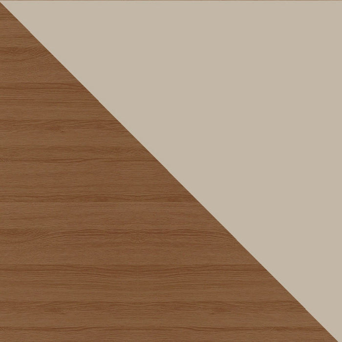 Meuble pour téléviseur Hampton de Manhattan Comfort de 53,54 po avec 4 tablettes et pattes en bois massif - blanc cassé