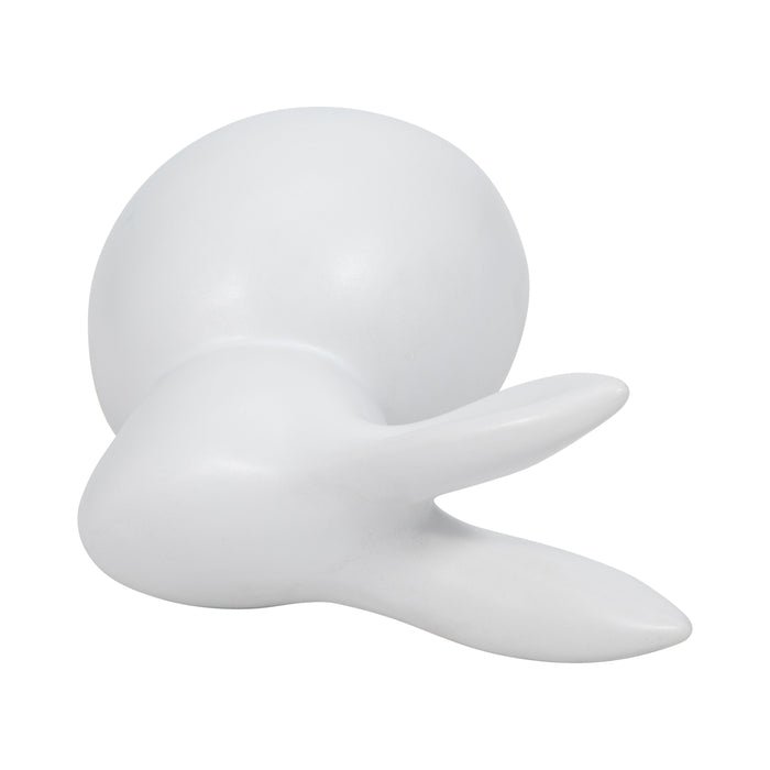 Lapin moderne de 7 po - blanc