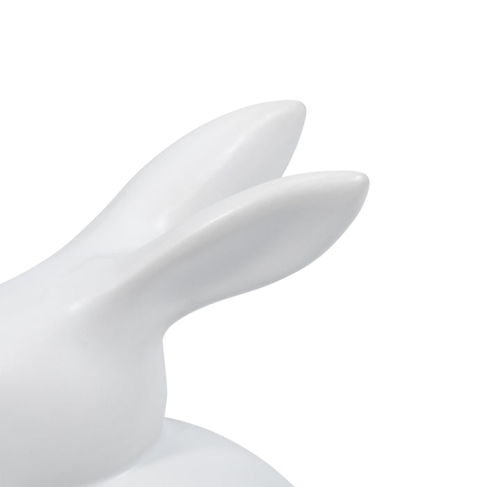 Lapin moderne de 7 po - blanc