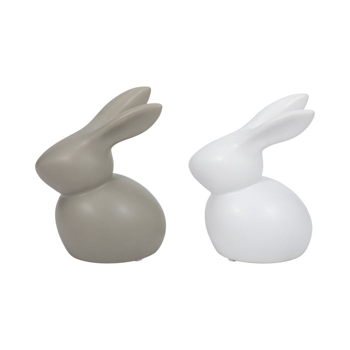 Lapin moderne de 7 po - blanc